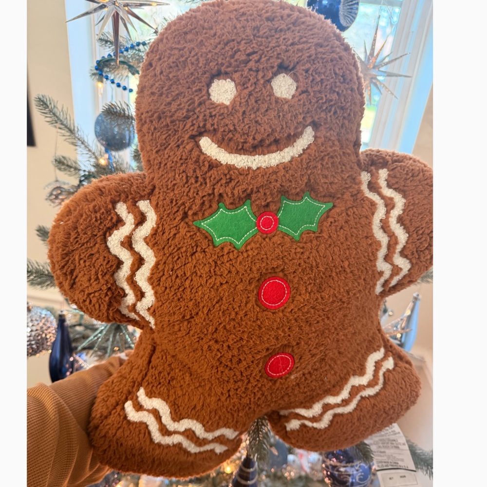 Rare Brentwood Originals Costco Gingerbread Man Pillow